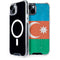 Azerbaijan Flag Distressed iPhone 14 MagSafe Case